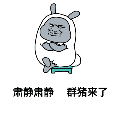 肃静肃静，群猪来了_动图_逗比_搞笑_装逼_打架