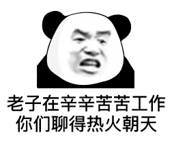 老子在辛辛苦苦工作你们聊得热火朝天（老子在辛辛苦苦工作你们聊得热火朝天）
