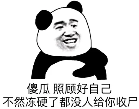 傻瓜，照顾好自己 不然冻硬了都没人给你收尸（傻瓜，照顾好自己 不然冻硬了都没人给你收尸）