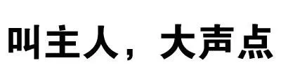 叫主人，大声点