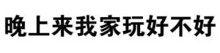 晚上来我家玩好不好