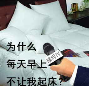 采访床，请问为什么每天早上不让我起床？（采访床，请问为什么每天早上不让我起床？）