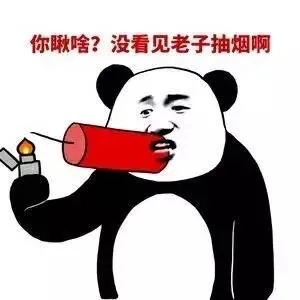 你瞅啥？没看见老子抽烟啊（你瞅啥？没看见老子抽烟啊）