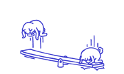 玩跷跷板