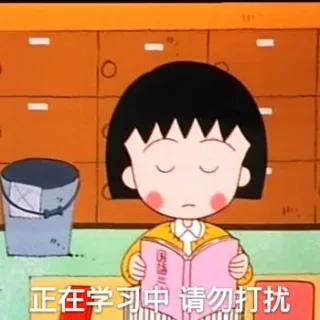 正在学习中 请勿打扰（樱桃小丸子）