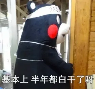 基本上半年都白干了呀