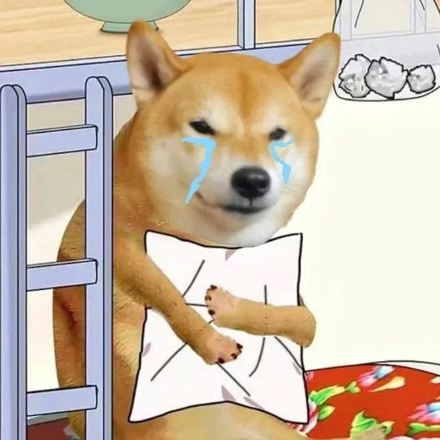哭泣狗子表情包
