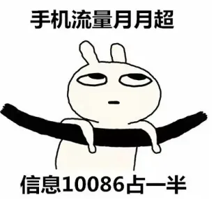 手机流量月月超信息10086占一半