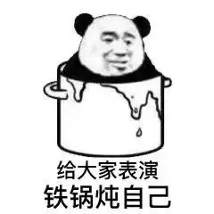 给大家表演铁锅炖自己 _熊猫头