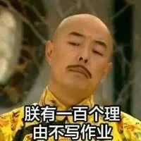 朕有一百个理由不写作业！_张铁林_朕_装逼