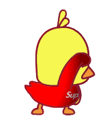 抖音小黄鸭穿supreme跳舞 GIF（抖音小黄鸭穿supreme跳舞 GIF）