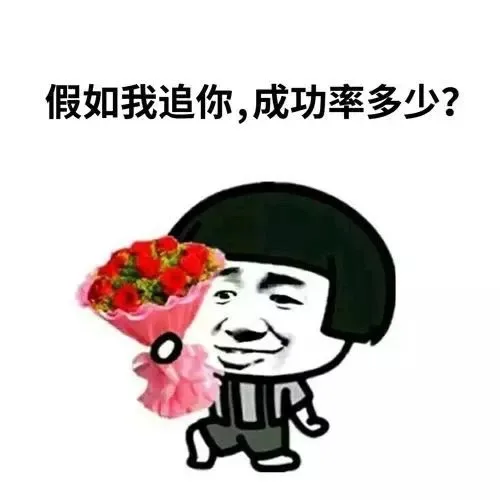假如我追你，成功率多少？ （单膝跪地）