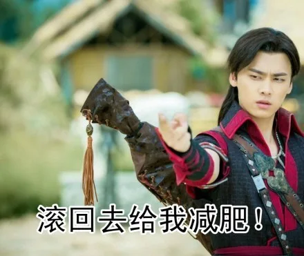 滚回去给我减肥！_明星表情_影视表情