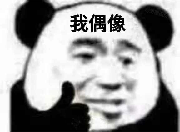 我偶像（熊猫头表情包）