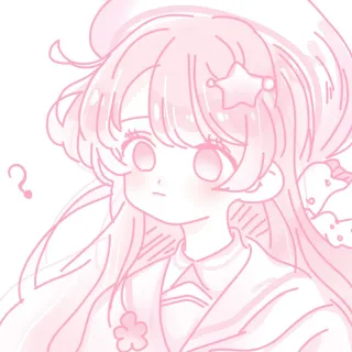 粉系动漫女头表情包