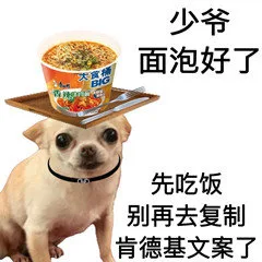 少爷面泡好了大食先吃饭别再去复制肯德基文案了（少爷面泡好了大食先吃饭别再去复制肯德基文案了）
