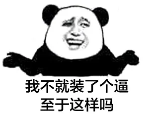 我不就装了个逼至于这样吗？（我不就装了个逼至于这样吗？）