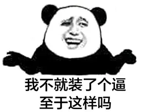 我不就装了个逼至于这样吗？