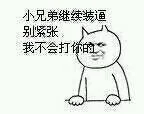 小兄弟继续装逼，别紧张，我不会打你的