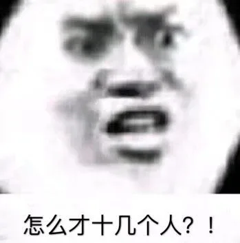 怎么才十几个人？（怎么才十几个人？）