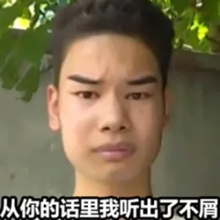 从你的话里我听出了不屑