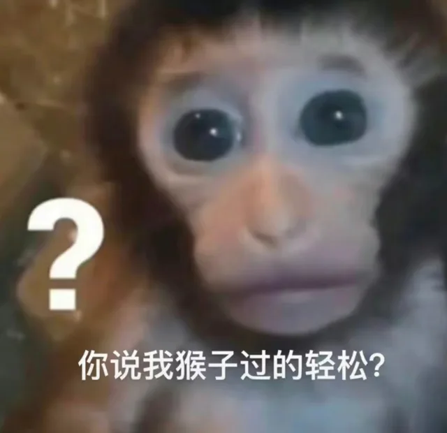 你说我猴子过的轻松？（你说我猴子过的轻松？）