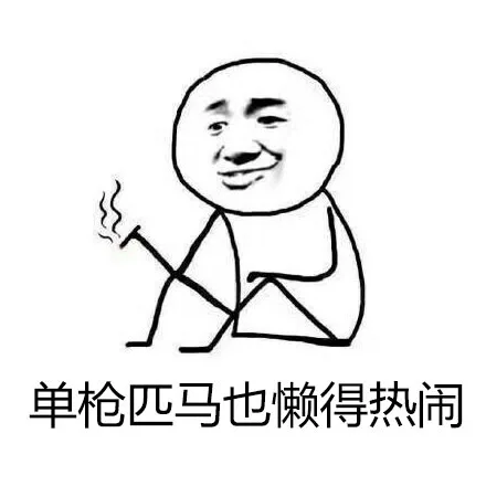单枪匹马也懒得热闹（单枪匹马也懒得热闹）