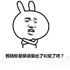 我猜你是装逼装出了幻觉了吧？