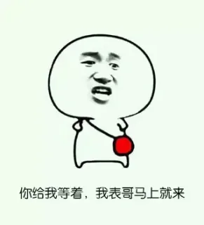 你给我等着，我表哥马上就来