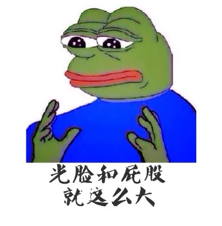 光脸和屁股就这么大