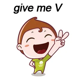 V仔表情包_动图_可爱_萌萌哒表情包