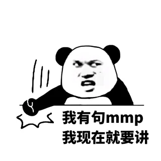 我有句 mmp，我现在就要讲