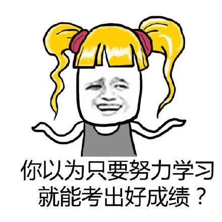 你以为只要努力学习就能考出好成绩？