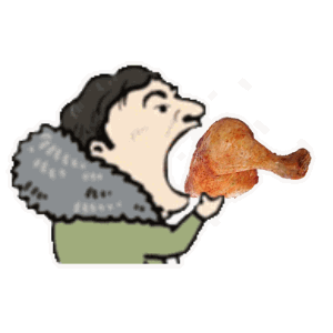 王思聪吃鸡腿