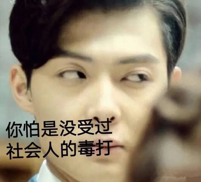 你怕是没受过社会人的毒打