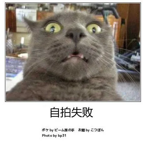 自拍失败