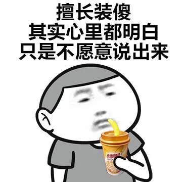 擅长装傻，其实心里都明白，只是不愿意说出来（擅长装傻，其实心里都明白，只是不愿意说出来）