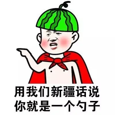 用我们新疆话说你就是一个勺子