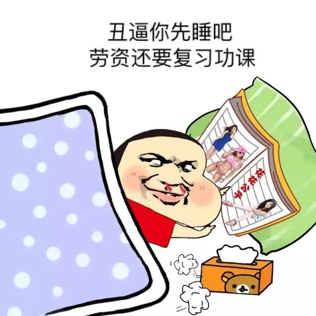 丑逼你先睡吧，劳资还要复习功课（丑逼你先睡吧，劳资还要复习功课）