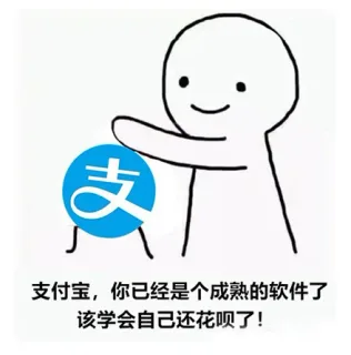 支付宝，你已经是个成熟的软件了。该学会自己还花呗了！
