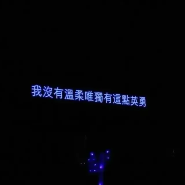 我沒有溫柔唯獨有這點英勇