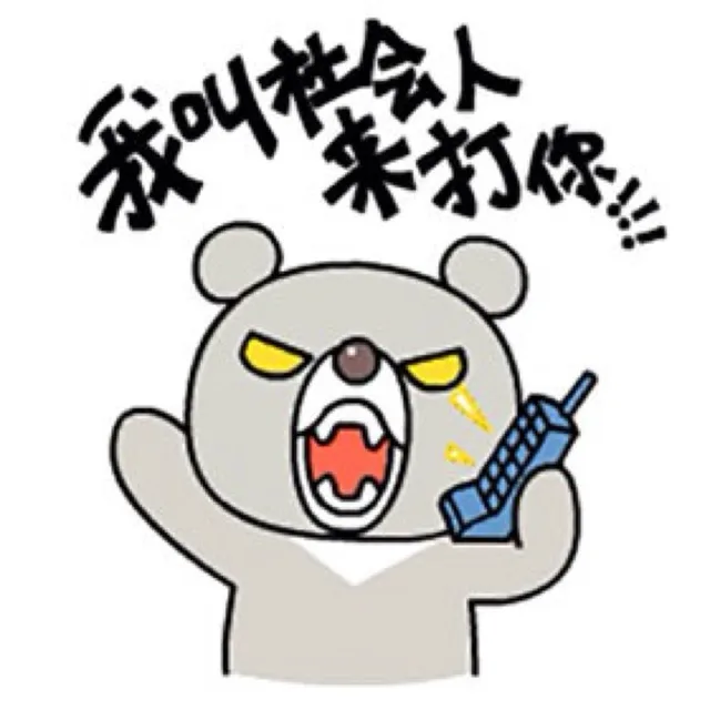 我叫社会人来打你