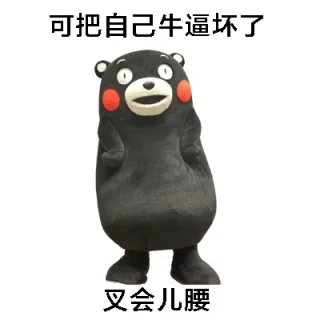 可把自己牛逼坏了，叉会儿腰