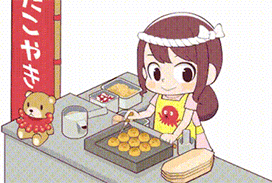 制作章鱼小丸子动图 装盘（制作章鱼小丸子动图 装盘）