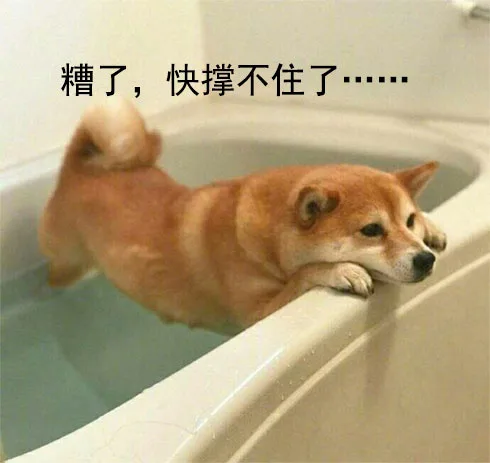 糟了，快撑不住了