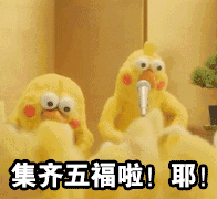 集齐五福啦！耶！