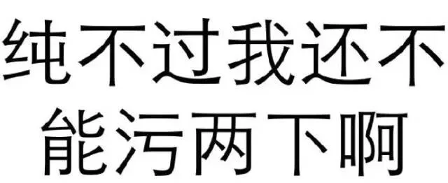 纯不过我还没能污两下啊（纯不过我还没能污两下啊）