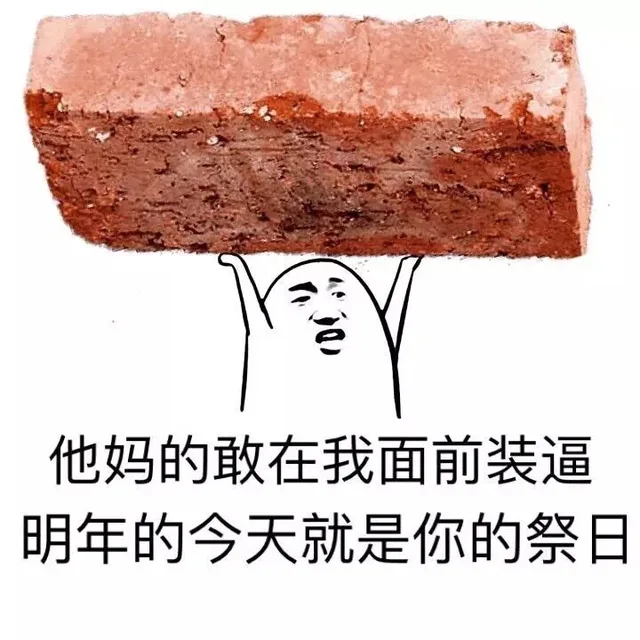 他们的敢在我面前装逼 明年的今天就是你的忌日
