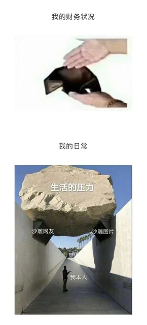 我的财务状况我的日常生活的压力沙雕网友沙雕图片我本人