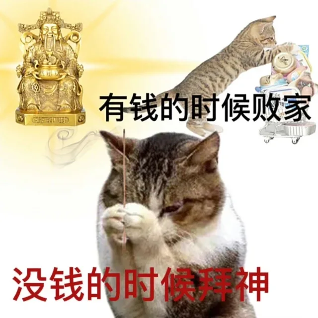 有钱的时候败家没钱的时候拜神（有钱的时候败家没钱的时候拜神）